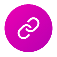 icone fuxia 3 tipi collegamento